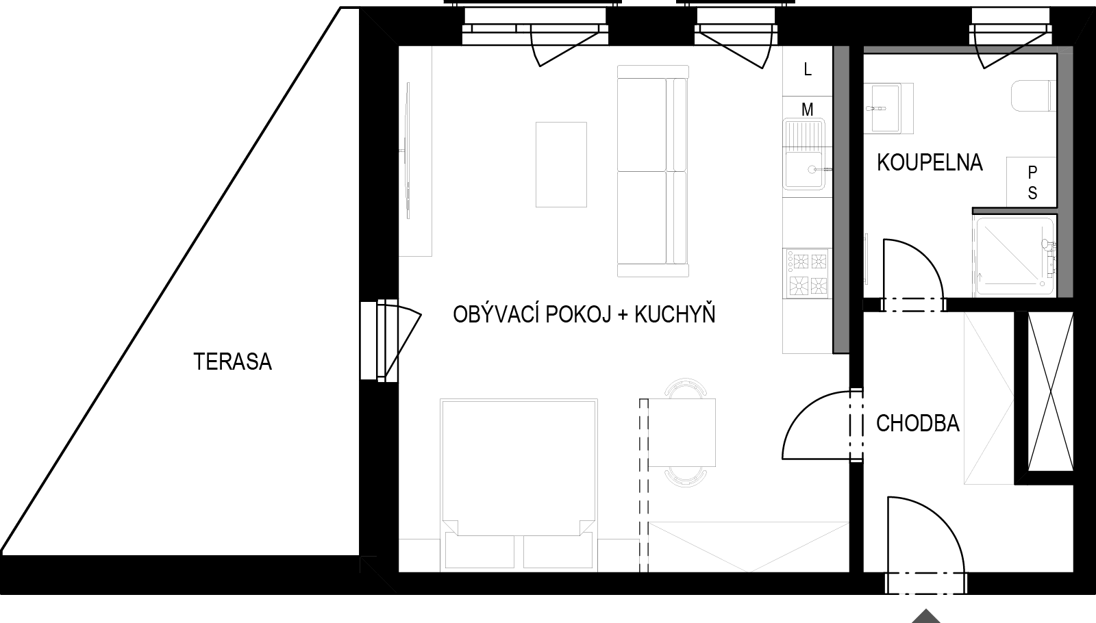 Pudorys bytu 4401
