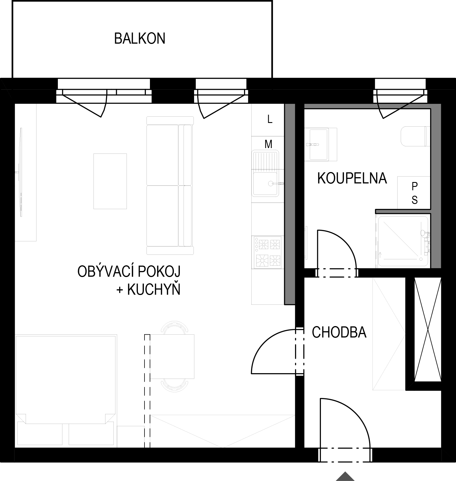 Pudorys bytu 4402